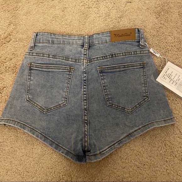 YesStyle Notica Denim Hot Pants Blue Jean Shorts 0 - Picture 6 of 8